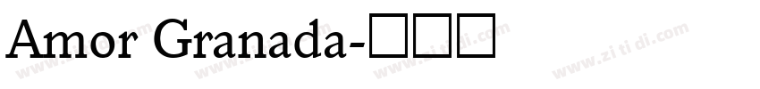 Amor Granada字体转换